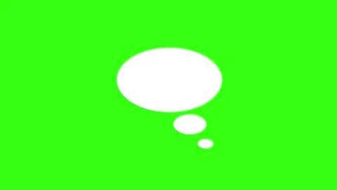 Animated Chat Cartoon Icon with Text Placeholder Green Screen Background Stock Footage 303383288
