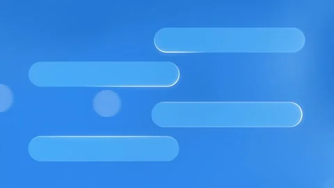 Animated Chat Dialog Boxes Liquid Glass Frosted Speech Bubbles Stock Footage 311811498