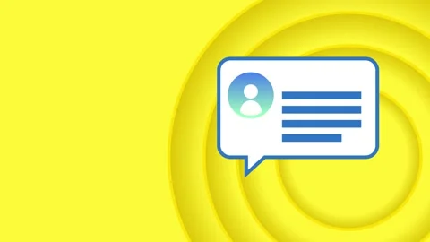 Animated chat situation with speech bubbles. Video seamless looping. Stock Footage 158569866