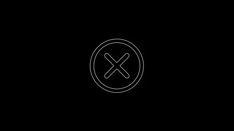 Animated check mark changing into cross symbol 库存影片 347366139