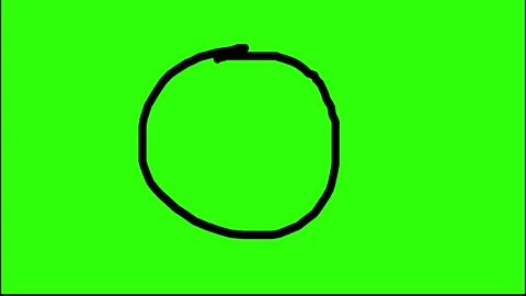 Animated Check mark doodle hand drawn isolated on green screen Stock Footage 280327775