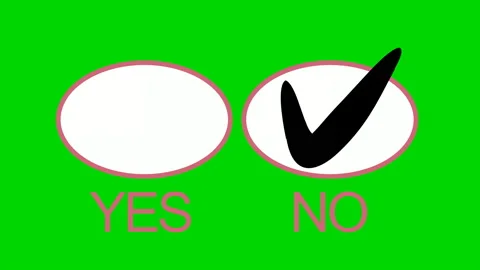 ANIMATED CHECK  MARK on elliptic NO checkbox Video stock 151919110
