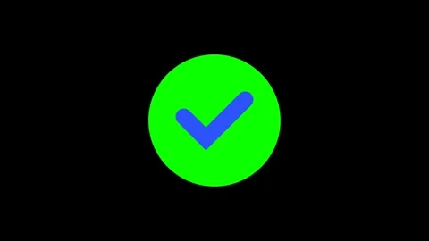 Animated of Check mark Stock Footage 312260427