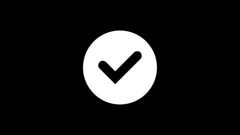 Animated of Check mark Stock Footage 312260430