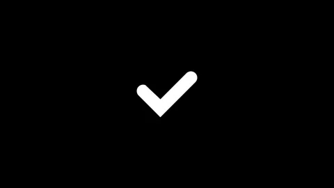 Animated of Check mark Stock Footage 312260431