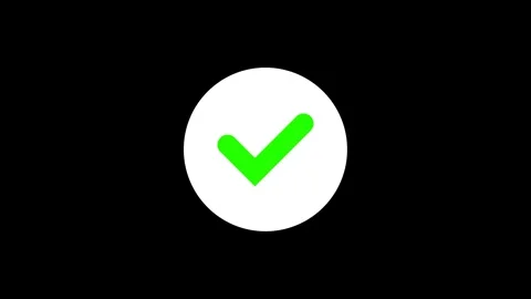 Animated of Check mark Stock Footage 312260435