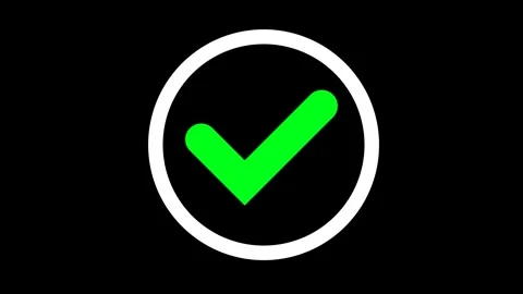 Animated of Check mark Stock Footage 312260447