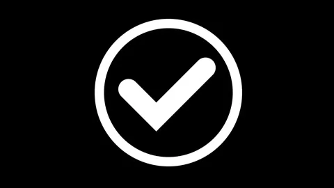 Animated of Check mark Stock Footage 312260449