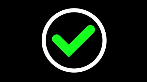 Animated of Check mark Stock Footage 312260461