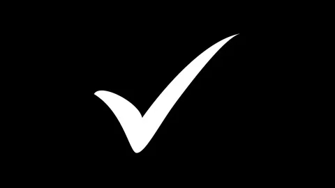 Animated check mark icon animation Stock Footage 330497964