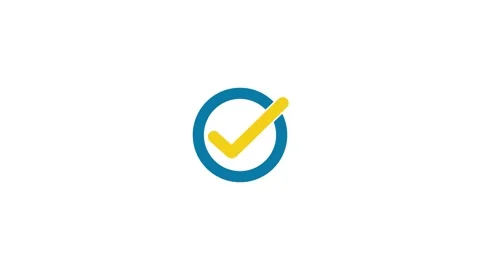Animated Check mark icon, positive symbo... | Stock Video | Pond5