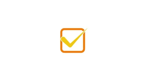 Animated Check mark icon, positive symbol, tick mark icon, confirm, correct.. Stock Footage 263093889