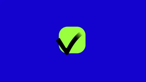 Animated Check Mark Motion Graphics Stock Footage 340607630
