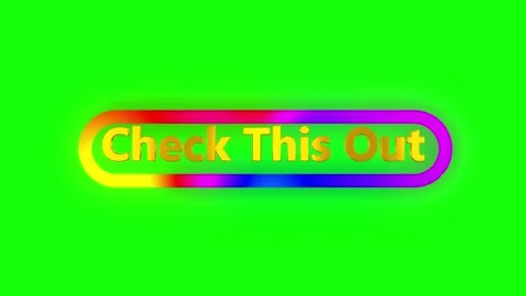 Animated check this out buttons on green screen Stock-Footage 338215721