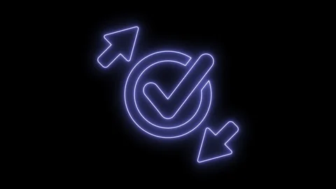 Animated check for transfer icon 4K Stock Footage 104017124
