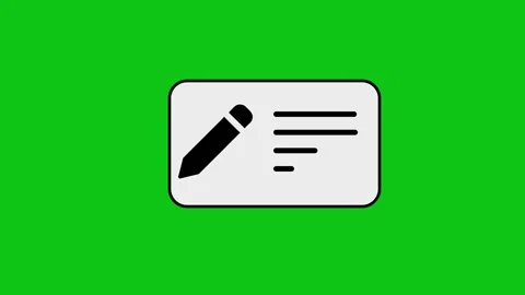 Animated checklist appears on a green screen background to signify completi.. Stock Footage 346496804