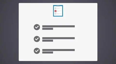 Animated checklist Vídeo Stock 40724109