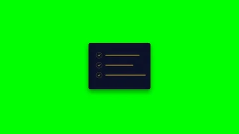 Animated Checklist Task Completion Graphics Stock Footage 347034029