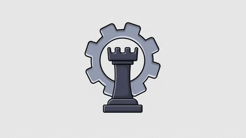 Animated Chess Piece. Strategy Concept Video - Transparent 库存影片 283342040