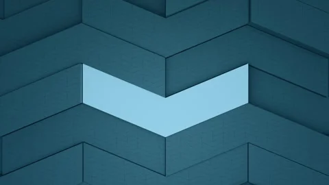 Animated chevron pattern. Animation of diagonally moving blocks in the right Stock Footage 243275956