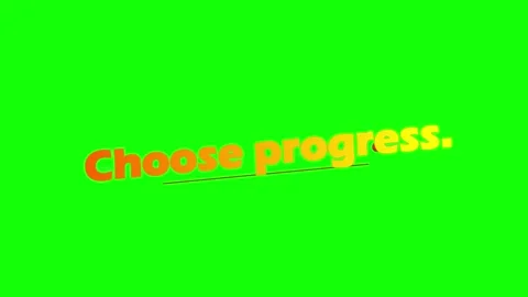 Animated Choose text with underline appearing on a green screen background for Stock Footage 346217265