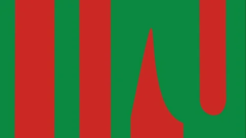 Animated Christmas intro background with red and green vertical stripes. Stock Footage 322574348