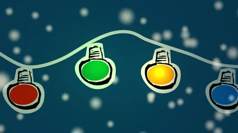 Animated Christmas Lights Video stock 923790
