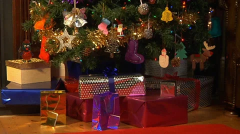 Animated Christmas presents Stock Footage 29155171