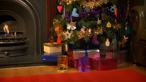 Animated Christmas presents Stock Footage 29155187