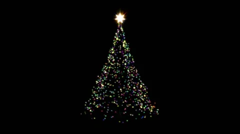 Animated Christmas Tree HD | Stock Video | Pond5