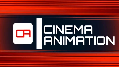 Animated cinema text with red and black background. Stock Footage 277168336