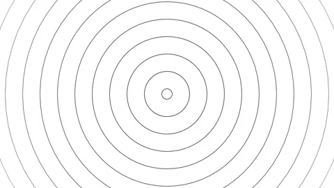 Animated Circle element black and white waves Background Stock Footage 232291760