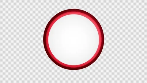 Animated Circle Text Box Frame with Red Glow Light Spin for Logo and Text Stock Footage 333895206