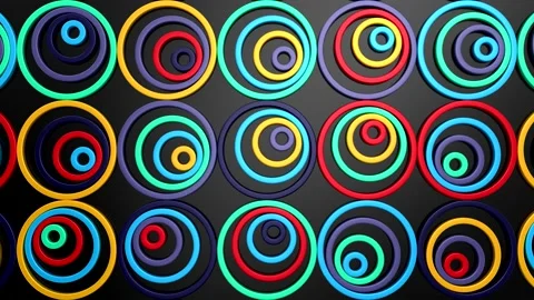 Animated Circles Background Video stock 169166760