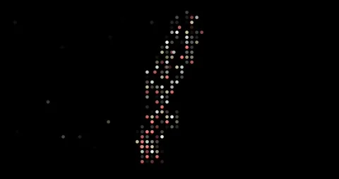 Animated Circles Build Sweden Map Silhouette Shape Stock Footage 319300264