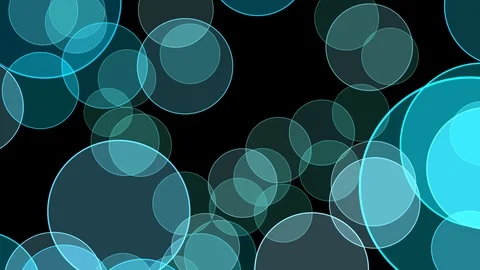 Animated circles floating around with black background Stock-Footage 86816250