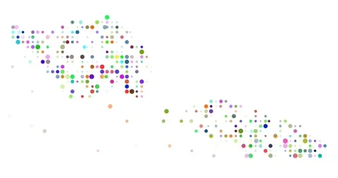 Animated Circles Reveal the Map of Samoa Stock Footage 318832371