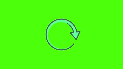 Animated Circular Arrow Icon for Refresh or Reload Actions Video stock 341779664