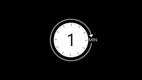 Animated circular countdown timer displaying Time Up message with rotating clock Stock Footage 340479014