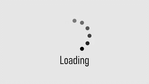 Animated Circular Dot Spinner Loading Status Motion Graphics Overlay Stock-Footage 347351496