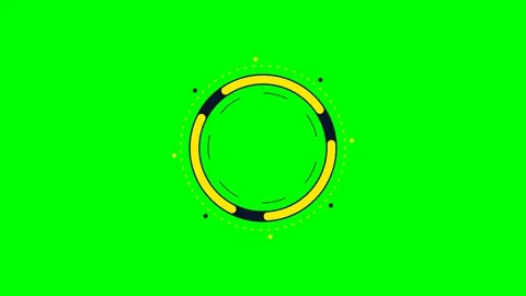 Animated circular loading progress bar on a vibrant chroma key green screen Stock Footage 340902794