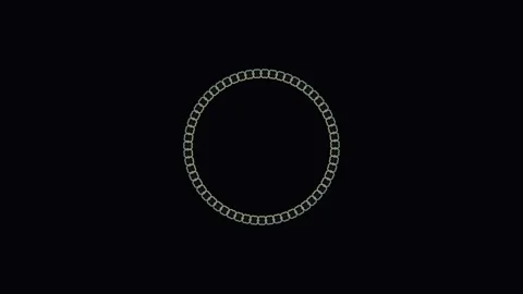 Animated circular pattern on dark background Stock Footage 338317448