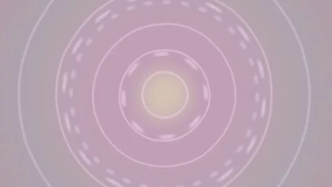 Animated circular patterns display light tones and smooth motion Stock Footage 337387665