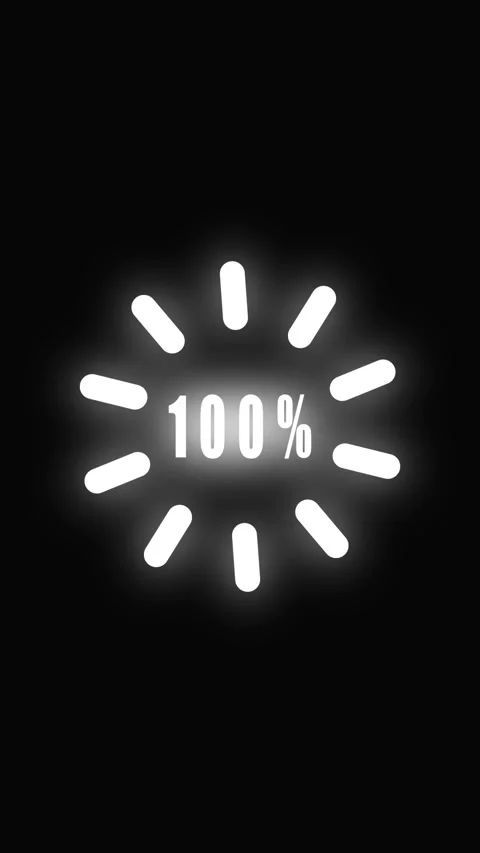 Animated circular progress bar technology apps websites software interface .. Stock Footage 321629820