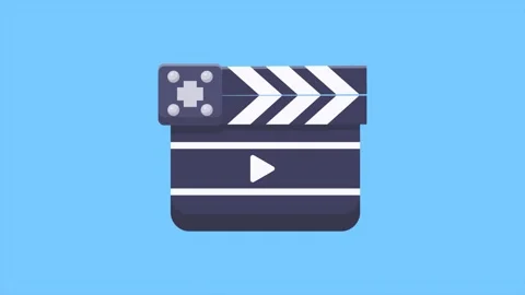 Animated Clapper Board Opening for Film and Video Production Video stock 320151750