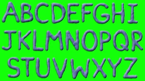 Animated Claymation Font Stock Footage 307880507