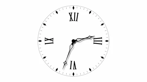 Animated Clock 30 Minute In 9 Seconds Stock Footage 46629535