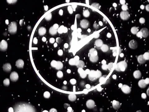 Animated Clock and Bubbles Stock Footage 22575277