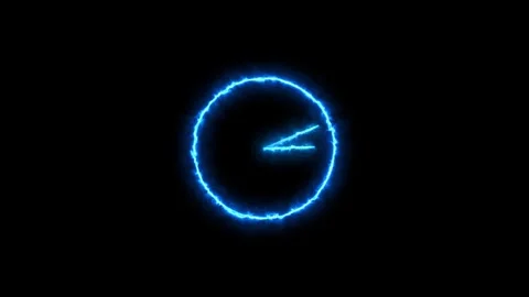 Animated clock, clock icon concept Video stock 258737523