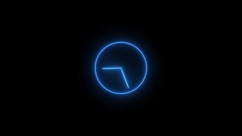 Animated clock, clock icon concept Stock Footage 258737613